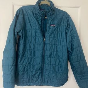 Patagonia Blue Puffer Jacket Kids sz XXL